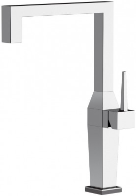 ELEGANT GIANT SQUARE; Robinet mitigeur cuisine haut carré bec mobile ELEGANT GIANT chromé