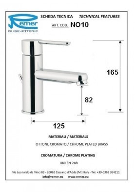 MINIMAL2 LAVABO; Robinet mitigeur salle de bain pour lavabo et vasque MINIMAL2 chromé