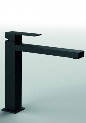 Q DESIGN LAVABO SURELEVE; Robinet mitigeur salle de bain haut sans vidage pour lavabo et vasque Q-DESIGN noir mat